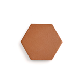 Natural Handmade Terracotta: Hexagon (6") Traditional Red