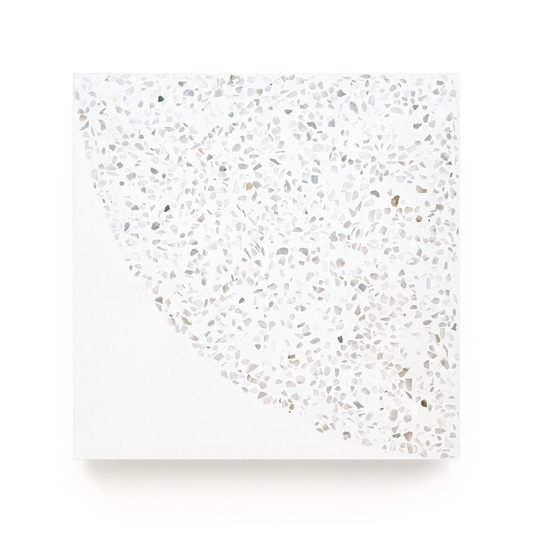 Canoe (8" x 8") Terrazzo White/Warm White