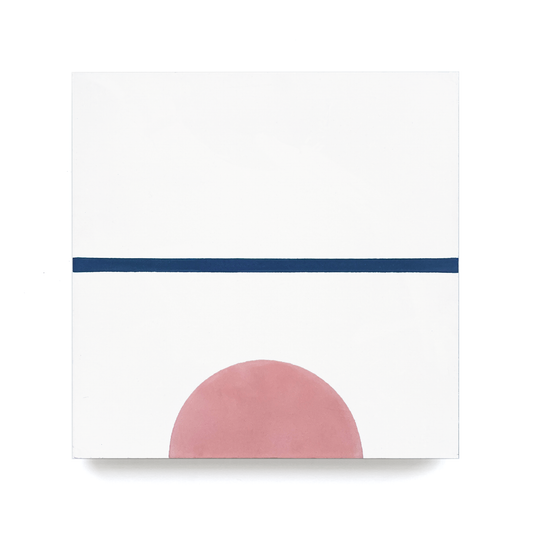 Dodge (8" x 8") Warm White / Navy / Unapologetic Pink