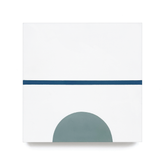 Dodge (8" x 8") Warm White / Navy / Sage