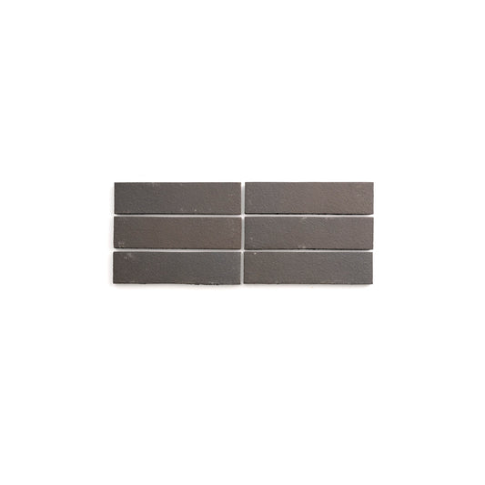 Natural Handmade Terracotta (2" x 8") Belgian Black