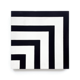 Linesman Return (8" x 8") Warm White/Black