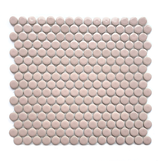Penny Rounds (12" x 12") Rose